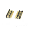 Conector de cabezal de clavija de paso de 1,27 mm Plástico doble
